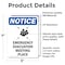 Signmission Emergency Evacuation Sign With Symbol, 5 in W x Rectangle, Vinyl Decal OS-2PACK-NS-D-57-V-11797 - alternate 2
